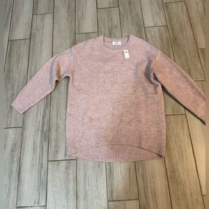 Old Navy Women's Soft Pink Crew Neck Sweater